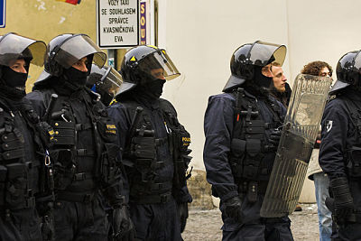 Polizeieinsatz im Prager Zentrum
