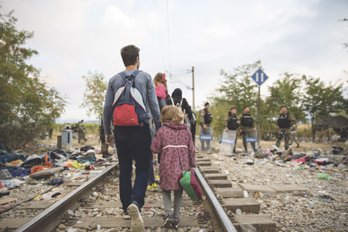 Auf dem Weg in eine bessere Zukunft – Flüchtlinge an der griechisch-mazedonischen Grenze
