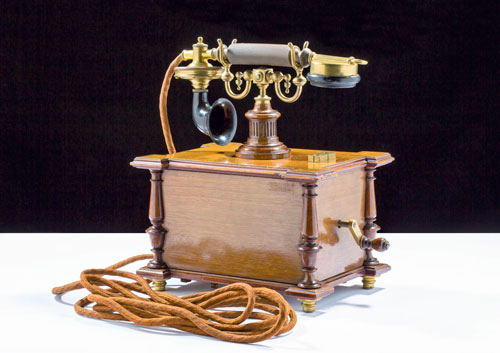 Einer der Höhepunkte der Ausstellung: Das Telefon von Erzherzog Franz Ferdinand.
