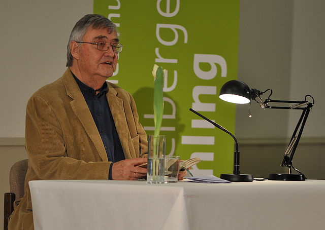 Peter Härtling beim Heidelberger Frühling im Jahr 2013