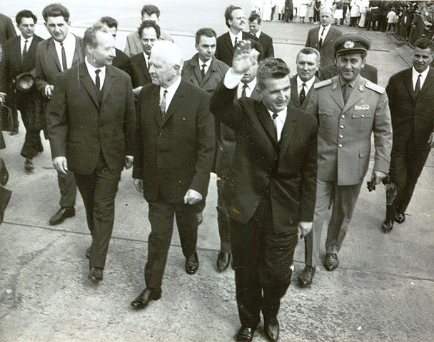 Generalsekretär Dubček und Staatspräsident Svoboda beim Besuch von Nicolae Ceaușescu (rechts) in Prag (15. August 1968) © Fototeca online a comunismului românesc, photo #G539, 202/1968