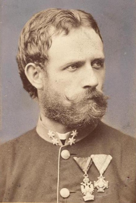 Julius Payer (Bildnis als Oberleutnant, aufgenommen von Fritz Luckhardt, vor 1875)
