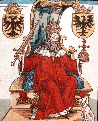 Kaiser Sigismund auf einem Holzschnitt (1536)