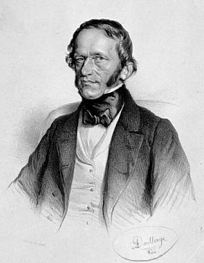 František Palacký auf einer Lithographie von Adolf Dauthage im Jahr 1855