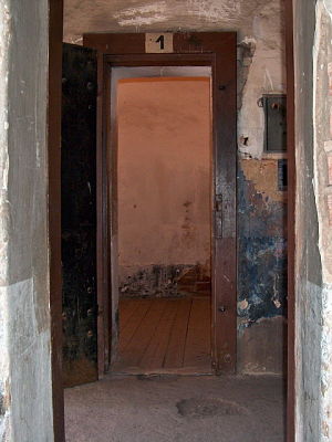 Zelle von Gavrilo Princip in der Kleinen Festung Theresienstadt