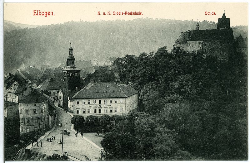 10987-Elbogen-1909-Staatsrealschule,_Schloß-Brück_&_Sohn_Kunstverlag