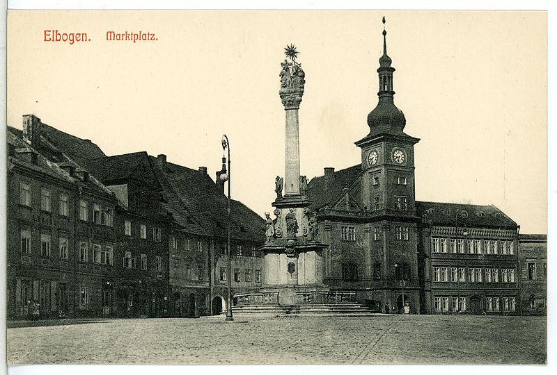 12429-Elbogen-1911-Marktplatz-Brück_&_Sohn_Kunstverlag